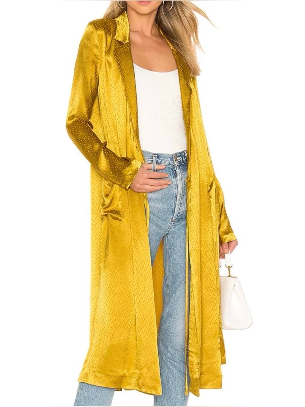 Satin Longline Jacket